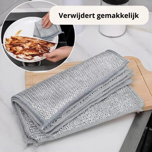 SteelWipe™ | Sterk en krasvrij voor elke schoonmaak!