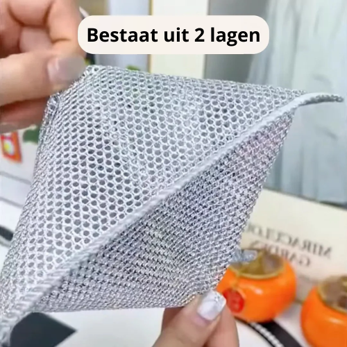 SteelWipe™ | Sterk en krasvrij voor elke schoonmaak!