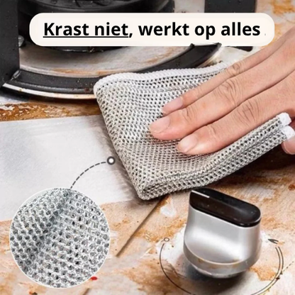 SteelWipe™ | Sterk en krasvrij voor elke schoonmaak!