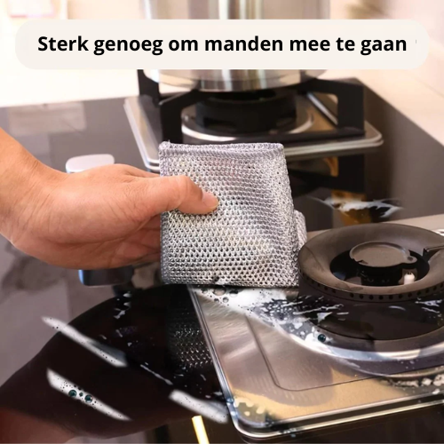 SteelWipe™ | Sterk en krasvrij voor elke schoonmaak!