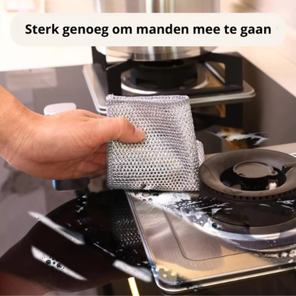 SteelWipe™ | Sterk en krasvrij voor elke schoonmaak!