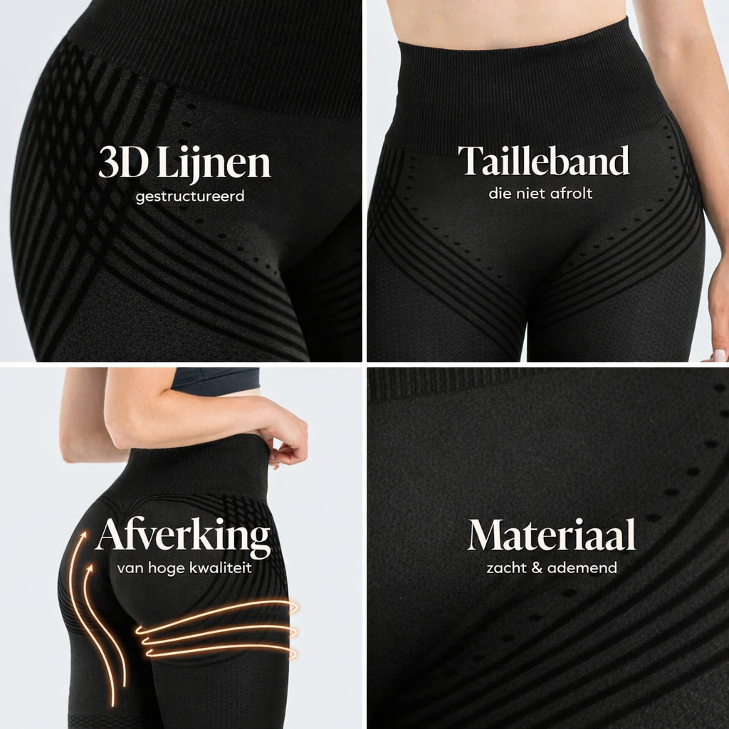 Lift-effect en Anti-Cellulite 3D Legging