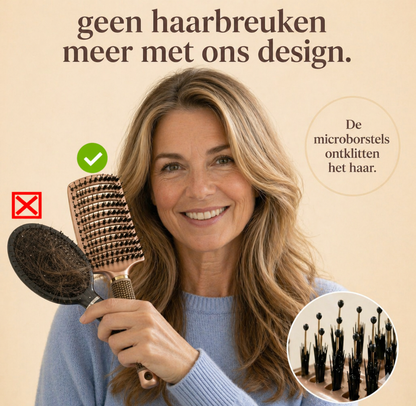 GoldenHair - Anti-Klit Haarborstel