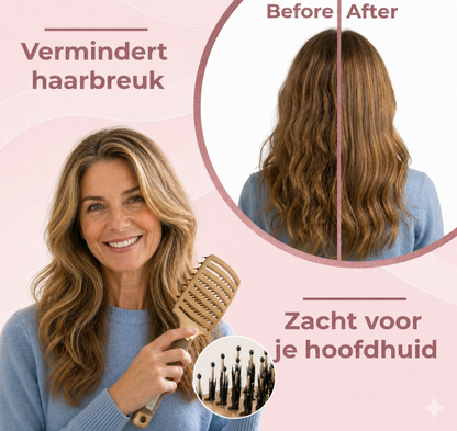GoldenHair - Anti-Klit Haarborstel