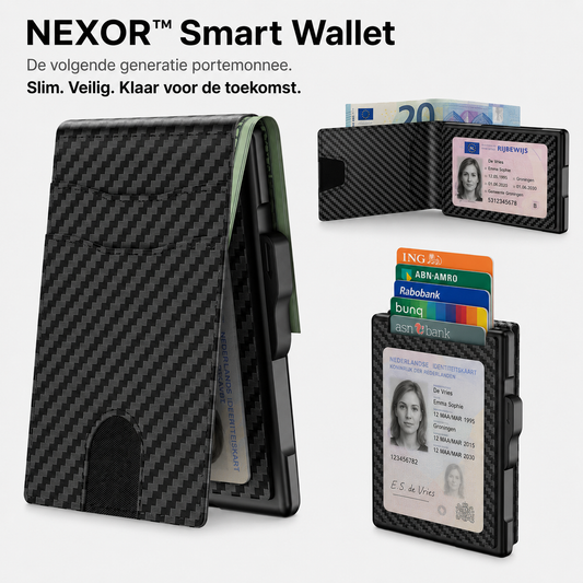NEXOR™ - Slimme & Veilige Portemonnee 3.0
