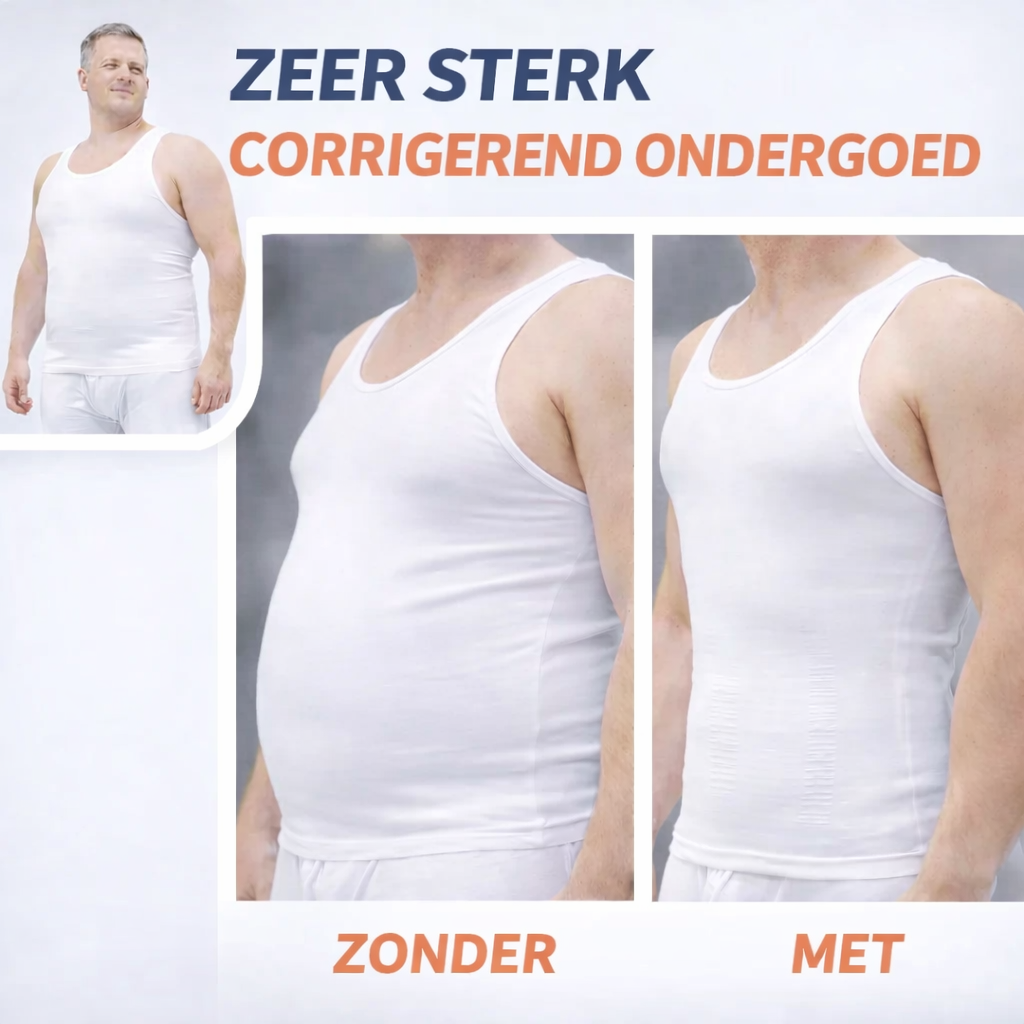 CorFit™ - Afslank hemd -Sterk corrigerend - heren
