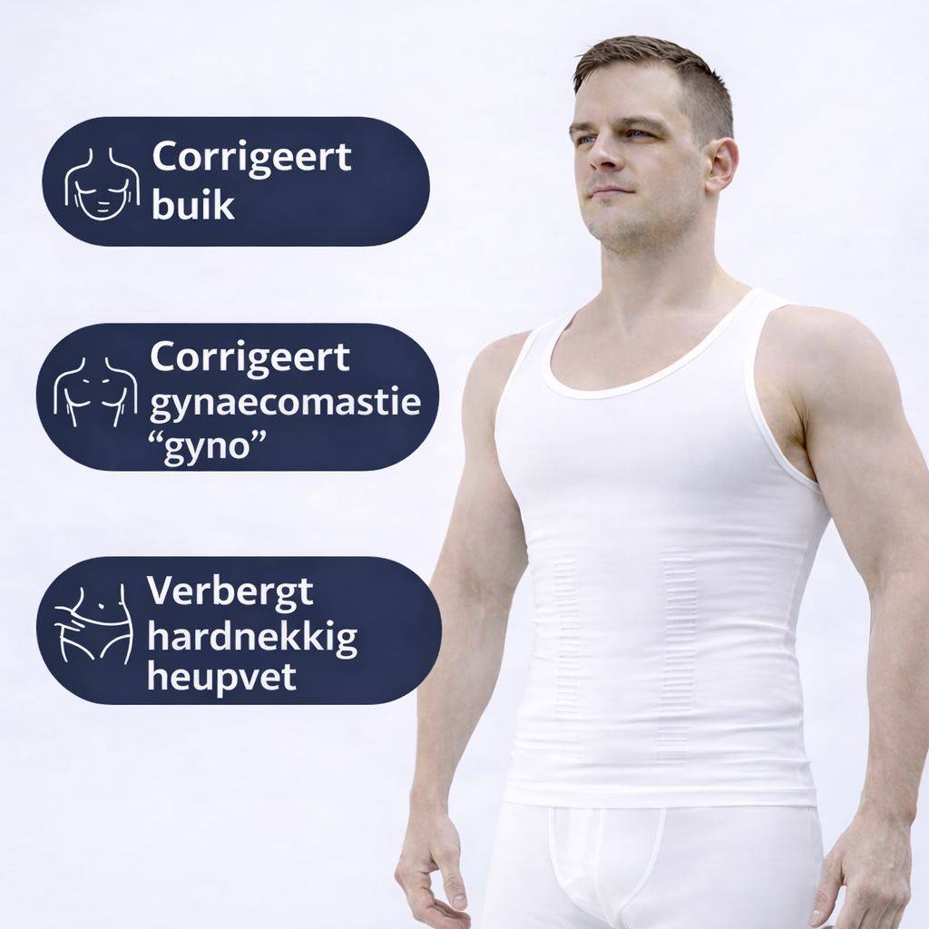 CorFit™ - Afslank hemd -Sterk corrigerend - heren