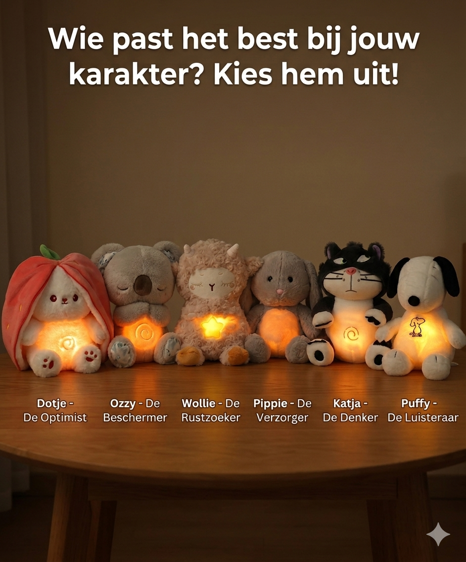 Ademende Troostmaatjes (ademend en lichtgevend)