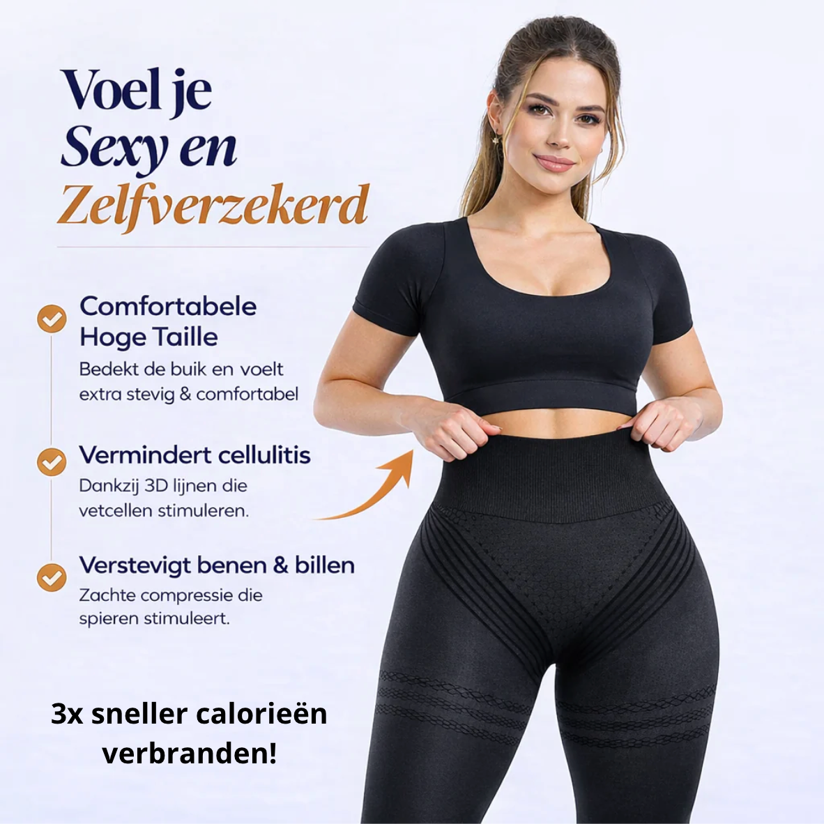 Lift-effect en Anti-Cellulite 3D Legging