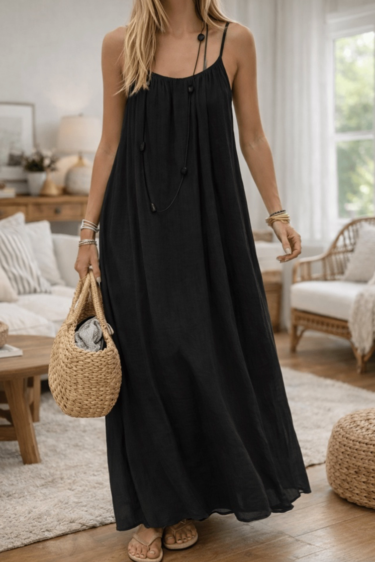 Openrug Zomer Maxi Jurk