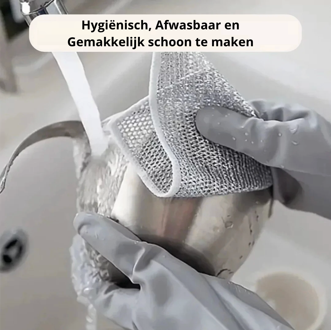 SteelWipe™ | Sterk en krasvrij voor elke schoonmaak!