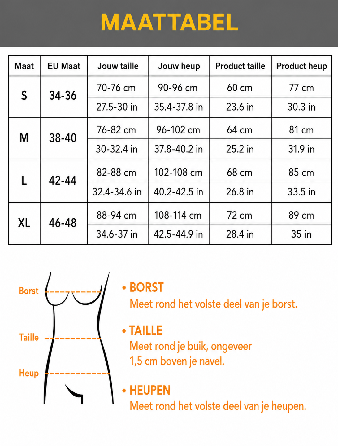 Corrigerende shorts met buikcontrole