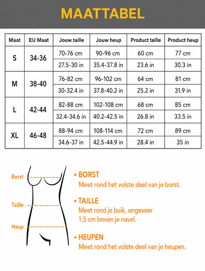 Corrigerende shorts met buikcontrole