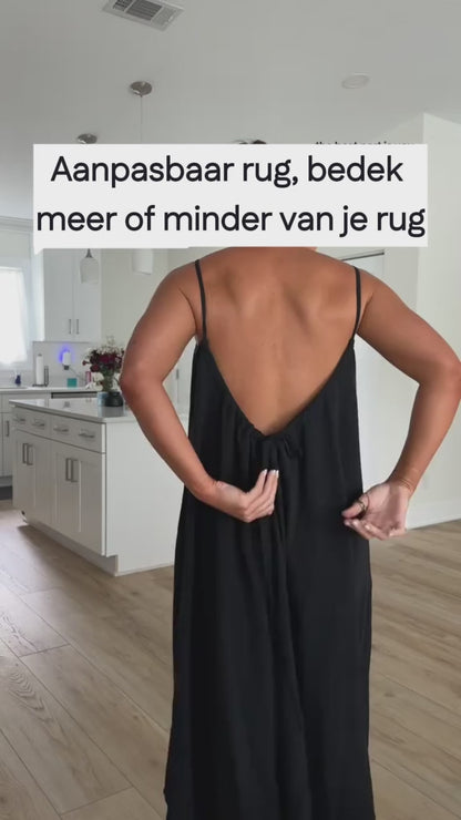 Openrug Zomer Maxi Jurk