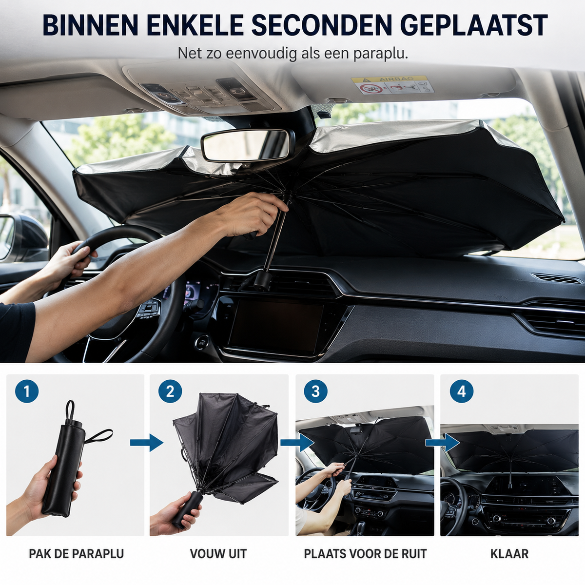 Zonbrella™ – Auto Zonnescherm